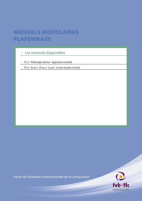 LECTURE DE PLANS ET MÉTRÉ - FFC