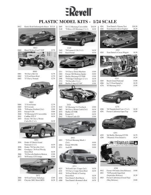 Vintage Revell Model Car Hobby Kit - Ruby Lane