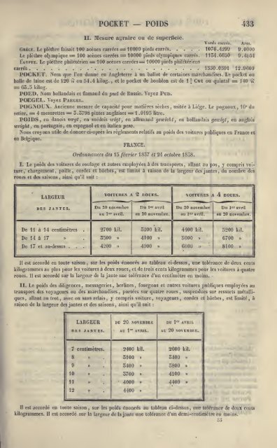 Dictionnaire universel des poids et mesures anciens et modernes ...