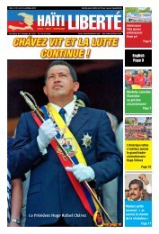 Chávez vit et la lutte Continue ! - Haiti Liberte