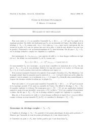 Fiche d'exercices sur les décalages.