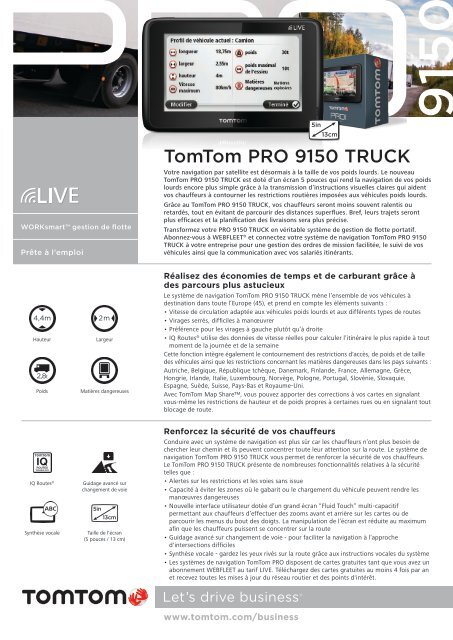TomTom PRO 9150 TRUCK - TomTom Business Solutions