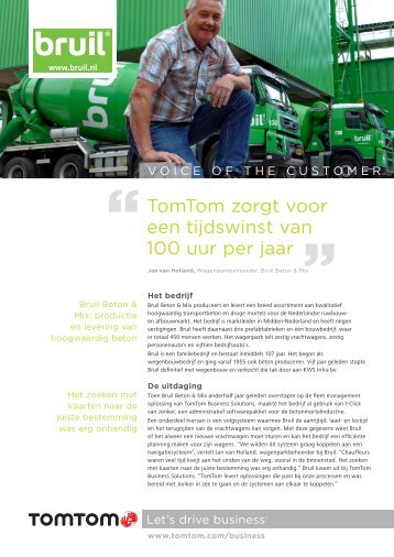 Bruil Beton & Mix (Dutch, PDF, 535 KB) - TomTom Business Solutions