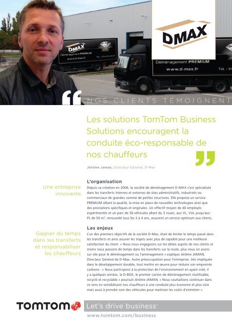 D-Max (French, PDF, 414 KB) - TomTom Business Solutions