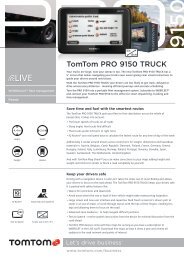 TomTom PRO 9150 TRUCK - TomTom Business Solutions