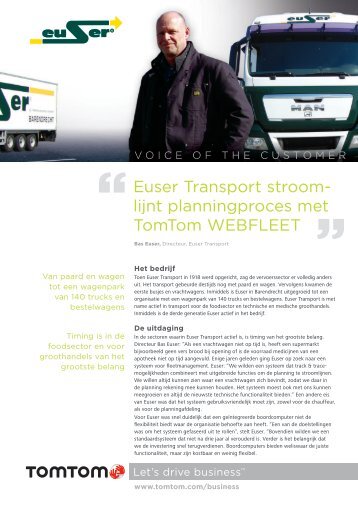 Euser Transport - TomTom Business Solutions