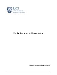 ph.d. program guidebook - Jesse H. Jones Graduate School of ...