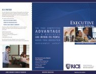 Executive - Jesse H. Jones Graduate School of Management - Rice ...