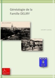 Généalogie de la Famille DELIRY