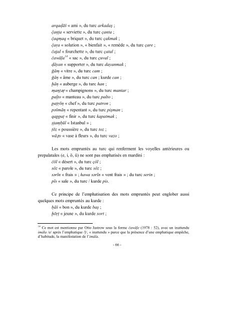 George Grigore L'arabe parlé à Mardin – monographie d'un parler ...