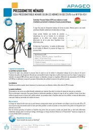 Pressiomètre Menard - Apageo