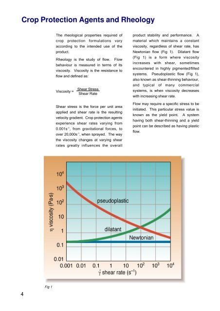 Rheological Additives for Crop Protection - Elementis Specialties