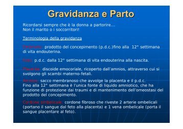 Gravidanza e Parto