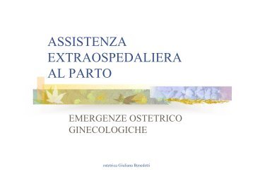 assistenza extraospedaliera al parto - Formazione In Emergenza ...