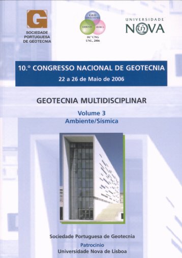 10º Congresso Nacional de Geotecnia - Solos Contaminados ... - UBI