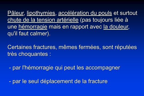 de la fracture - Cours L3 Bichat 2012-2013