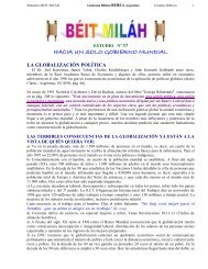 hacia un solo gobierno mundial - BEITH MILAH :: Academia Bíblica ...