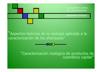 Reologia para la caracterizacion de shampoos -SEGEMAR - IRAM