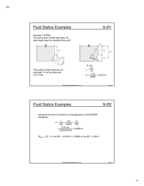 Fluid Mechanics FE Review Fluid Mechanics FE ... - Inside Mines