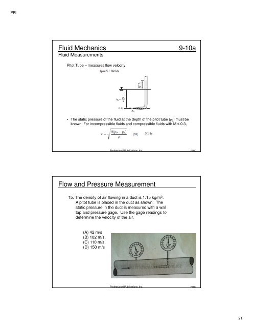 Fluid Mechanics FE Review Fluid Mechanics FE ... - Inside Mines