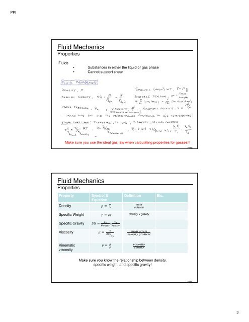 Fluid Mechanics FE Review Fluid Mechanics FE ... - Inside Mines