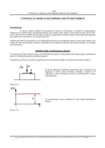 Capitolo 12 Modelli di comportamento dei terreni - Virgilio