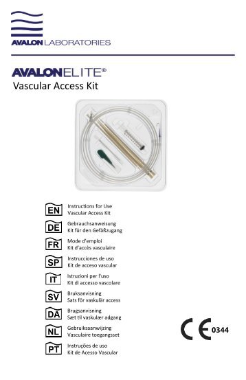 Vascular Access Kit - Avalon Laboratories, LLC – Login