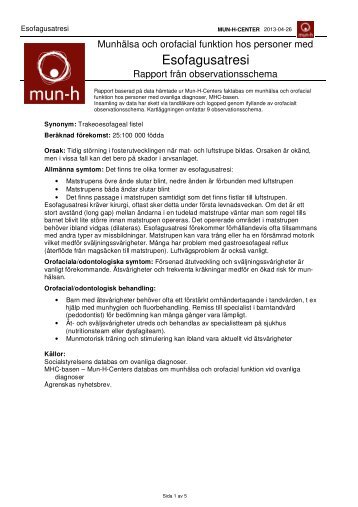 Rapport från observationsschema (PDF) - Mun-H-Center