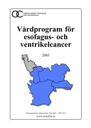 Esofagus- och ventrikelcancer - Regionalt cancercentrum syd