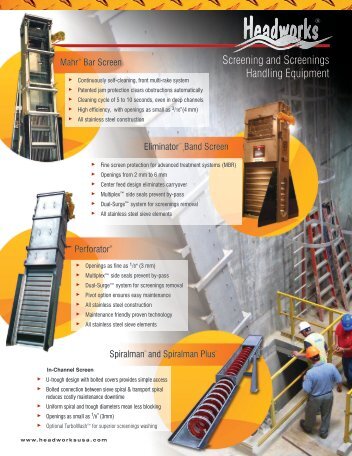 Screening and Screenings Handling Equipment