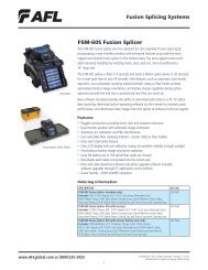 FSM-60S Fusion Splicer - Ross Fiber Optic Solutions