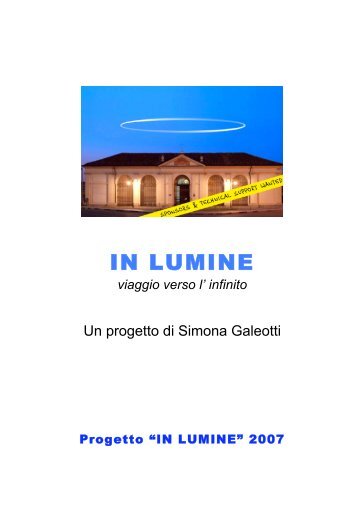 IN LUMINE - Galeotti Demeglio, Simona