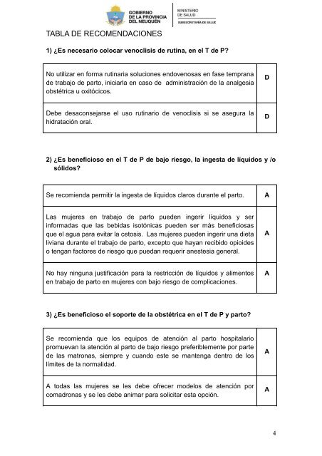 Manejo del trabajo de parto de bajo riesgo - Gobierno de la ...