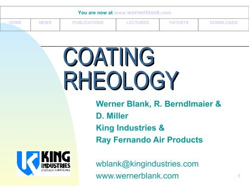 Coating Rheology - Werner