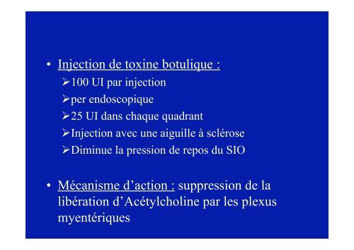 Achalasie de l'oesophage : les traitements - Hepato Web