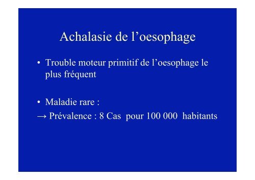 Achalasie de l'oesophage : les traitements - Hepato Web