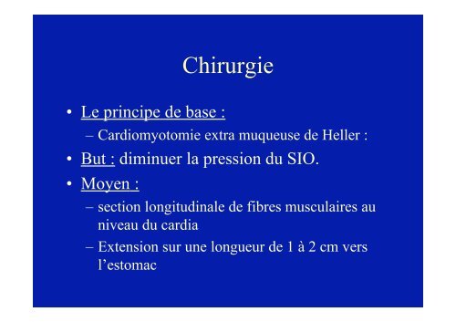 Achalasie de l'oesophage : les traitements - Hepato Web