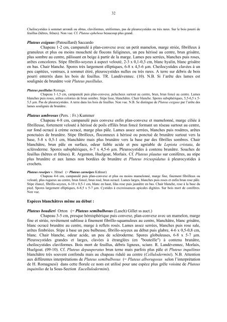 florule evolutive des basidiomycotina du finistere - Projet Aulnaies