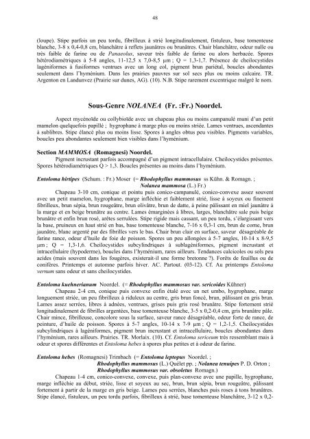 florule evolutive des basidiomycotina du finistere - Projet Aulnaies