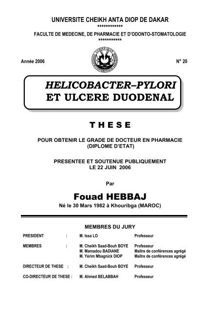 HELICOBACTER–PYLORI ET ULCERE DUODENAL - Microcsb