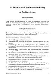 III. Rechts- und Verfahrensordnung