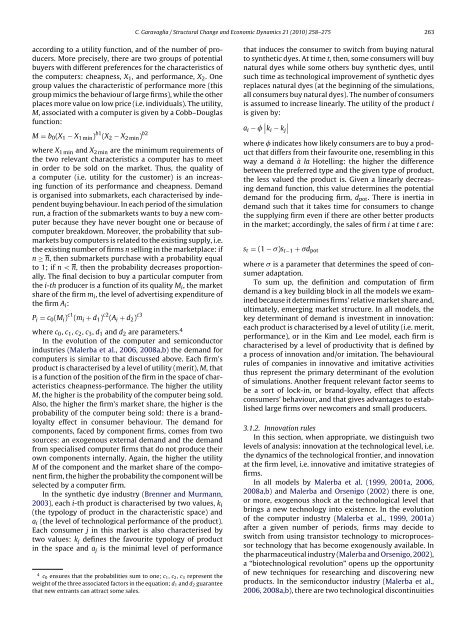 Modelling industrial dynamics with "History-friendly" simulations