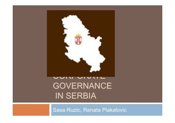 CORPORATE GOVERNANCE IN SERBIA