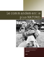 Le commandement le plus NATUREL - Le site de Richard Lemay