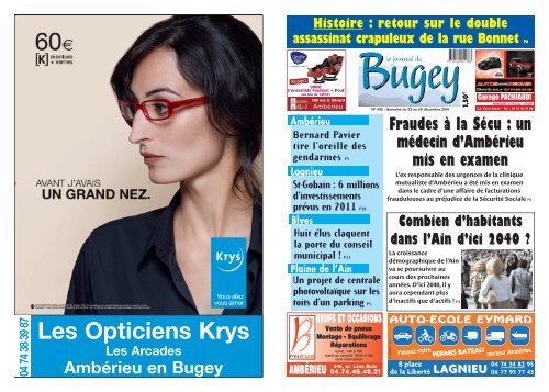 Les Opticiens Krys - Bugey-Cotiere.fr