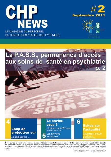 CHP News n°2 (pdf - 1,42 Mo) - Centre Hospitalier des Pyrénées