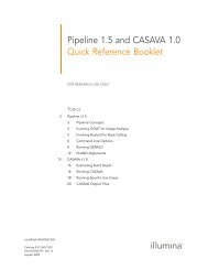 Pipeline 1.5 and CASAVA 1.0 Quick Reference ... - atlas.bx.psu.edu