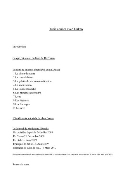 Trois Annees Avec Dukan Les Carnets De La Tite Clo