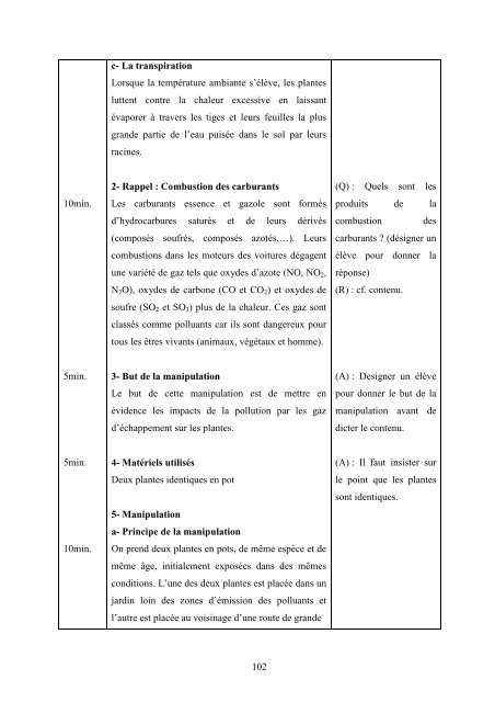 contribution a l'etude de la pollution par les gaz d'echappement d ...