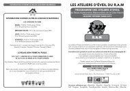 LES ATELIERS D'ÉVEIL DU R.A.M - Trouville sur Mer